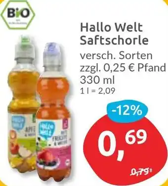Budni Hallo Welt Saftschorle Angebot