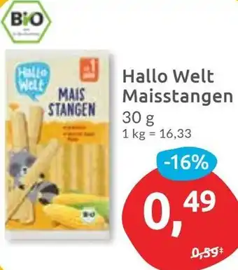 Budni Hallo Welt Maisstangen Angebot
