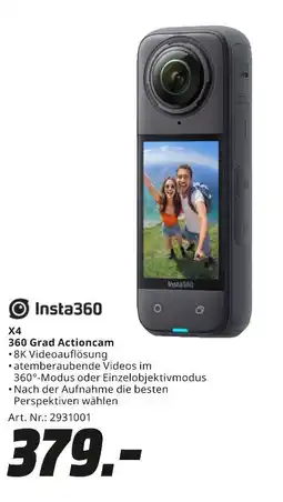 MediaMarkt Insta360 x4 360 grad actioncam Angebot