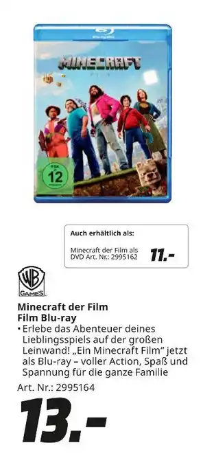 MediaMarkt Wb games minecraft der film Angebot