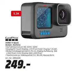 MediaMarkt Gopro hero 11 black action - kamera Angebot
