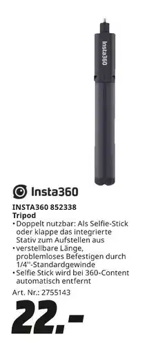 MediaMarkt Insta360 insta360 852338 tripod Angebot
