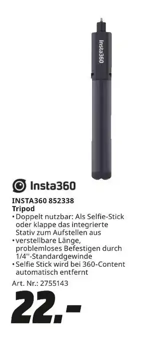 MediaMarkt Insta360 insta360 852338 tripod Angebot