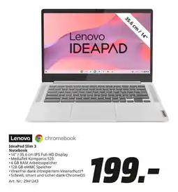 MediaMarkt Lenovo ideapad slim 3 notebook Angebot