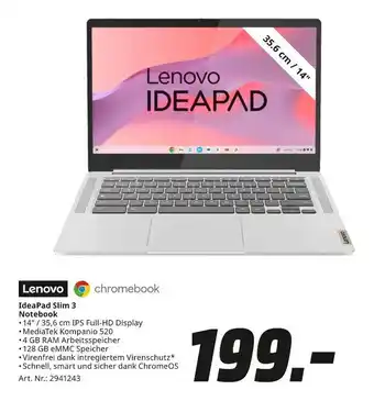MediaMarkt Lenovo ideapad slim 3 notebook Angebot
