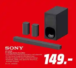 MediaMarkt Sony ht-s 20 r 5.1-dolby atmos soundbar Angebot