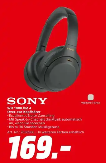 MediaMarkt Sony wh 1000 xm 4 Angebot