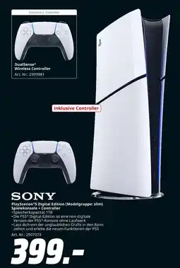 MediaMarkt Sony playstation 5 digital edition Angebot
