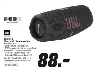 MediaMarkt Jbl charge 5 bluetooth lautsprecher Angebot