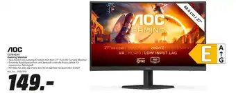 MediaMarkt Aoc c27g4zxe gaming monitor Angebot