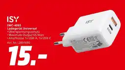 MediaMarkt Isy iwc-4065 ladegerät universal Angebot