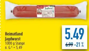 diska Heimatland Jagdwurst Angebot
