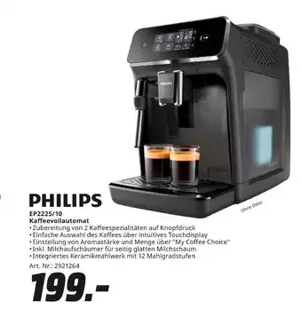MediaMarkt Philips ep2225/10 kaffeevollautomat Angebot