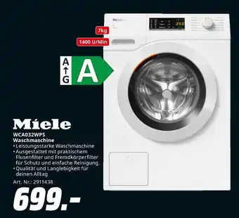 MediaMarkt Miele wca032wps waschmaschine Angebot