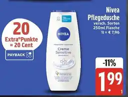 Edeka Nivea pflegedusche creme sensitive Angebot