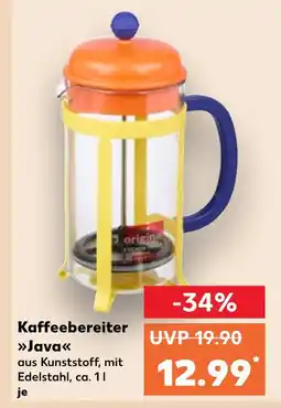 Kaufland Kaffeebereiter java Angebot