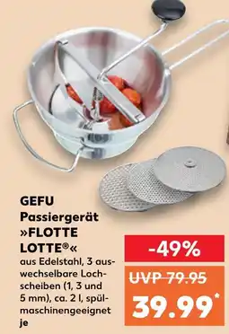 Kaufland Gefu passiergerät flotte lotte Angebot