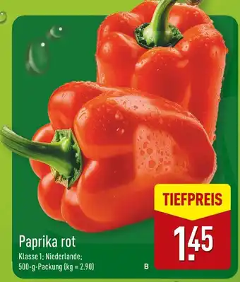 Aldi Nord Paprika rot Angebot