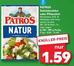 Kaufland Patros salzlakenkäse oder pflanzlich Angebot