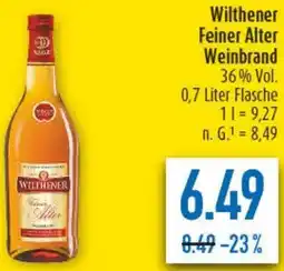 diska Wilthener Feiner Alter Weinbrand Angebot