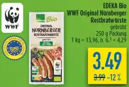 diska EDEKA Bio WWF Original Nürnberger Rostbratwurste Angebot