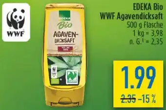 diska EDEKA Bio WWF Agavendicksaft Angebot