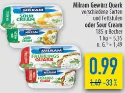 diska Milram Gewürz Quark oder Sour Cream Angebot