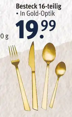Rossmann Besteck 16-teilig Angebot