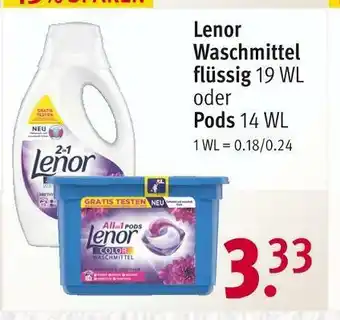 Rossmann Waschmittel flüssig oder pods Angebot