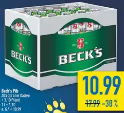 diska Beck's Pils Angebot