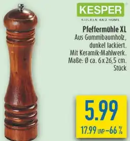 diska KESPER Pfeffermühle XL Angebot