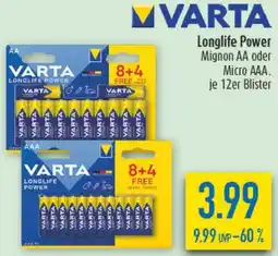 diska VARTA Longlife Power Angebot