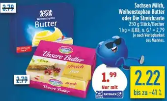 diska Sachsen Milch, Weihenstephan Butter oder Die Streichzarte Angebot