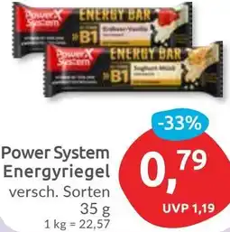 Budni Power System Energyriegel Angebot