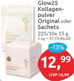 Budni Glow25 Kollagenpulver Original oder Sachets Angebot