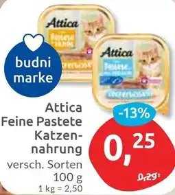 Budni Attica Feine Pastete Katzennahrung Angebot
