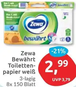 Budni Zewa Bewährt Toilettenpapier weiß Angebot