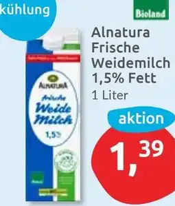 Budni Alnatura Frische Weidemilch 1,5% Fett Angebot