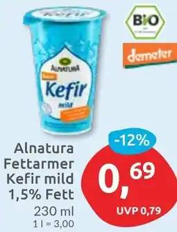 Budni Alnatura Fettarmer Kefir mild 1,5% Fett Angebot