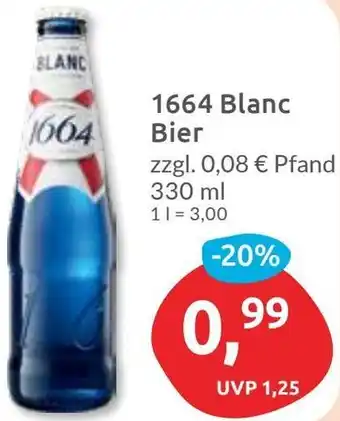 Budni 1664 Blanc Bier Angebot