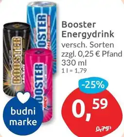 Budni Booster Energydrink Angebot