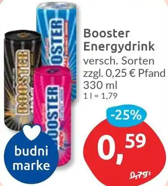 Budni Booster Energydrink Angebot
