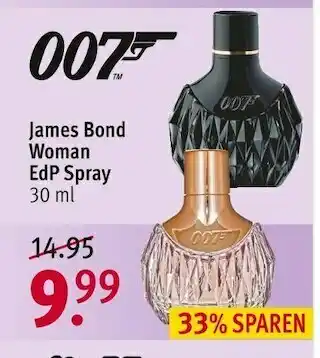 Rossmann 007 james bond woman edp spray Angebot