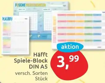 Budni Häfft Spiele-Block DIN A5 Angebot