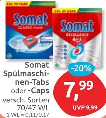 Budni Somat Spülmaschinen-Tabs oder Caps Angebot