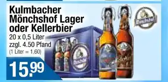 Getränke City Kulmbacher mönchshof lager oder kellerbier Angebot