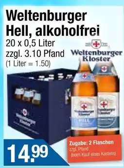 Getränke City Weltenburger kloster hell, alkoholfrei Angebot
