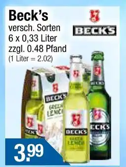 Getränke City Beck’s beck’s Angebot