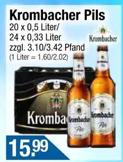 Getränke City Krombacher pils Angebot