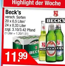 Getränke City Beck's Angebot